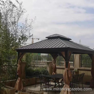 Heavy duty hardtop gazebo 3x3 aluminium outdoor garden